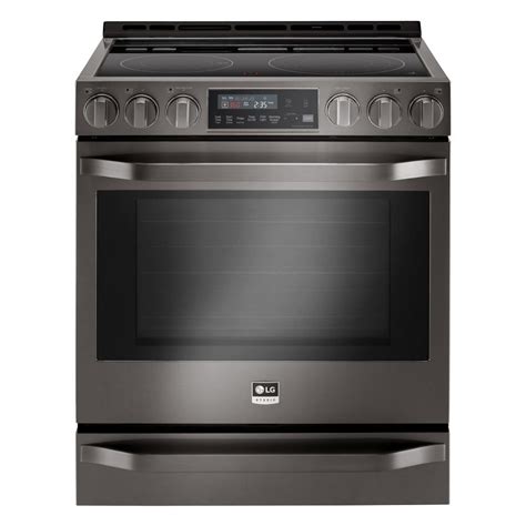 Kitchenaid 30 In 64 Cu Ft Downdraft Slide In Electric Range With Self Cleaning Convection