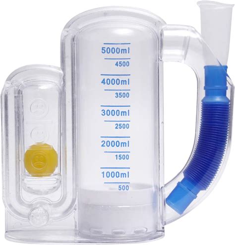 Iplusmile Spirometro Volumetrico Da 5000 Ml Spirometro Portatile Per