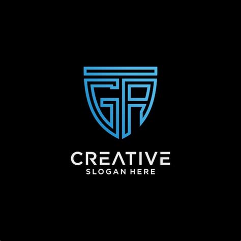 Premium Vector Creative Style Ga Letter Logo Design Template With