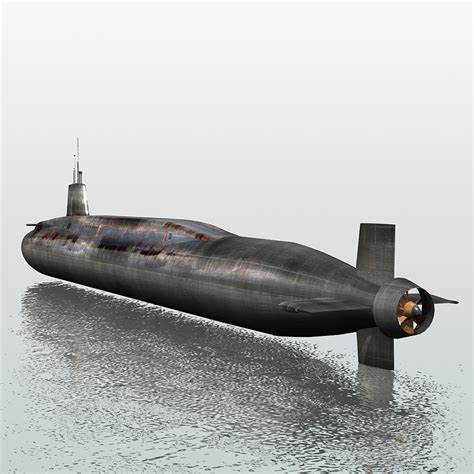 3d hms vanguard s28 submarine