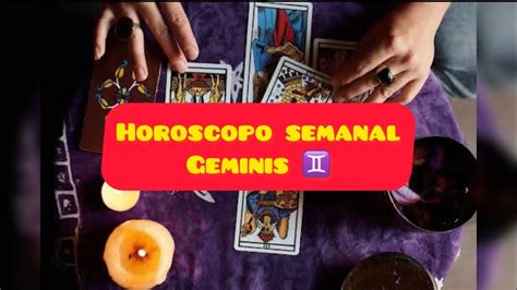 Horóscopo Semanal🧿 Geminis♊️ Amor Dinero Salud Me Llamara La Persona Que Amo Recibire