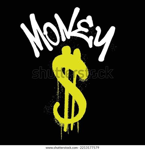 Urban Graffiti Street Art Money Spray Stock Vector (Royalty Free ...