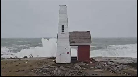 Pemaquid Point Bell House Struck By Massive Wave In Saturday Storm