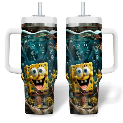 Spongebob Squarepants Cartoon Custom Stanley Cup Oz Oz Tumbler