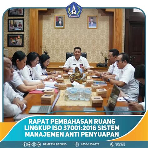 Dpmptsp Berita Rapat Pembahasan Ruang Lingkup Iso Sistem