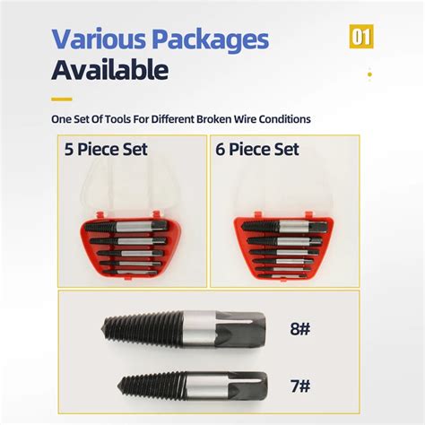 Ensemble d extracteurs de vis endommagées Test et Avis