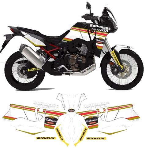 Naklejki Africa Twin Crf Rothmans Africa Za Z Z Szczecin