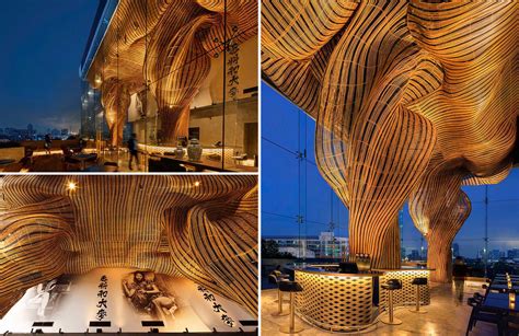 Sculptural Forms Made From Rattan Create A Dramatic Eye-Catching ...