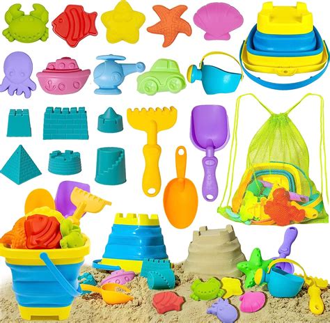 Ensemble De Jouets De Plage Pour Enfants Seau Sable Pliable En