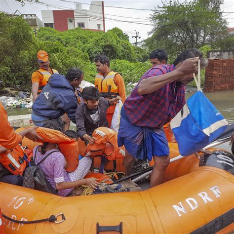 In Pics Cyclone Michaung