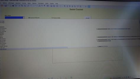 Zone déroulante libre office base problème d affichage Français