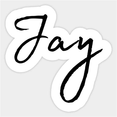 Jay Name Calligraphy Sticker | Jay