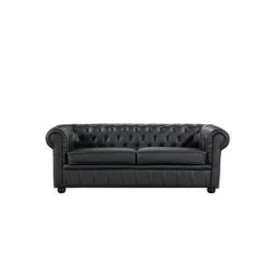 The Timeless Elegance Of A Black Leather Chesterfield Sofa Redboth