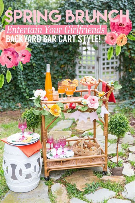 Host A Spring Bar Cart Brunch All The Tips Ideas Here Brunch Bar