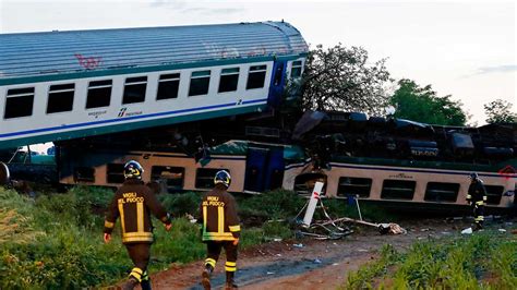 Italy train derailment: At least two dead, 20 injured after crash ...