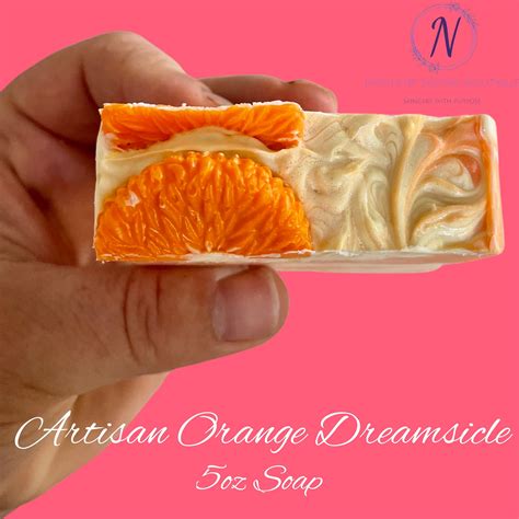 Orange Creamsicle Bubbling Soap 5oz Moisturizing Soap Bar Etsy