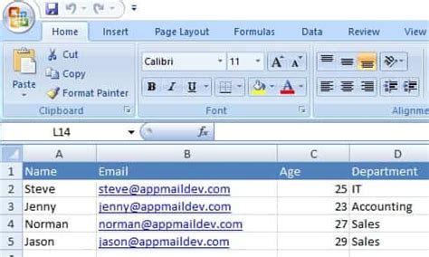 Send Email From Excel Using Vba And Vbscript Tutorial