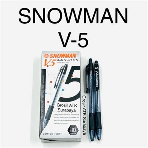 Jual Bolpen Pulpen Bolpoin Snowman V V V Shopee Indonesia