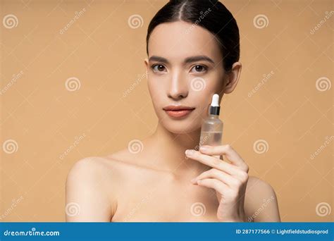 Pretty Asian Woman With Naked Shoulders Stock Photo Image Of