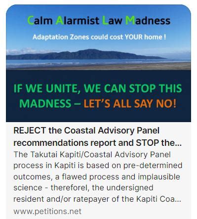 PETITION KAPITI C A L M