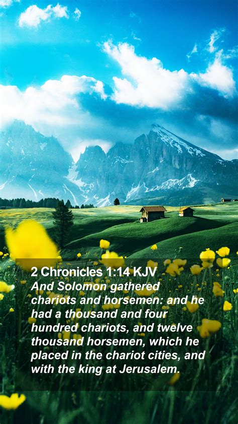 Chronicles Kjv Mobile Phone Wallpaper And Solomon Gathered