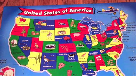 Singing The States With Melissa And Doug Usa Floor Puzzle Youtube