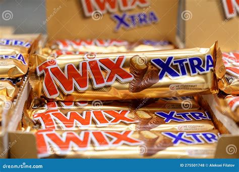 Tyumen Russia January 26 2023 Twix Bars Xtra Are Produced By Mars