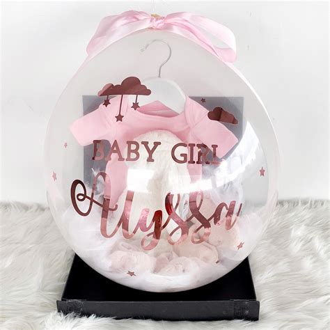 Personalised Name Plain Gift Balloon Inch Clear Design Night Sky