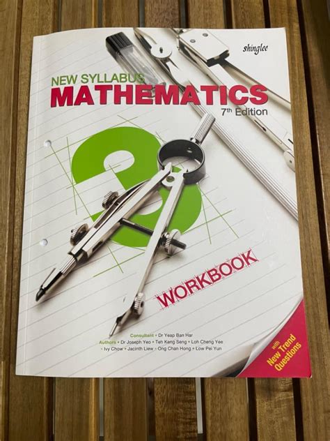 New Syllabus Mathematics 3 WORKBOOK 7th Edition By Shinglee Hobbies