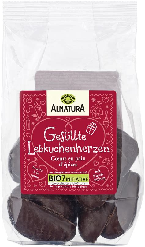 Alnatura Gefüllte Lebkuchenherzen 125G 125g online kaufen