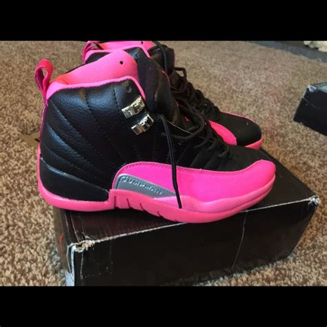 Shoes Jordan 12s Hot Pink And Black Poshmark