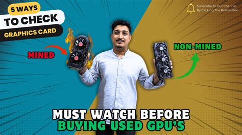 How To Check Used Graphic Cards Before Buying Used Gpu S Buying Guide