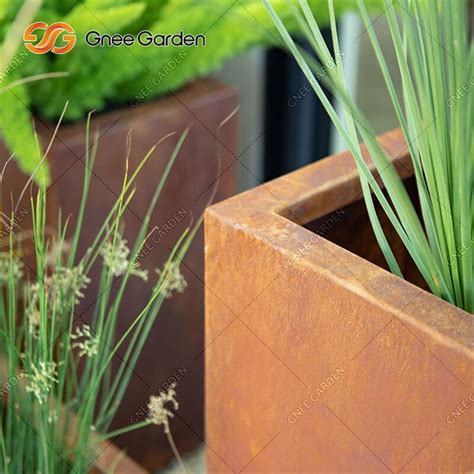 Chine Jardini Re Ext Rieure En M Tal Pot De Fleur En Acier Corten