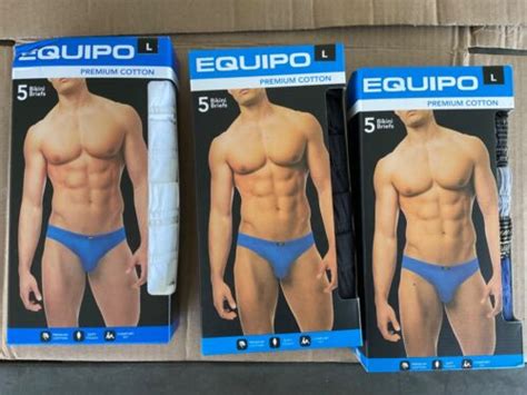 Pack Equipo Premium Cotton Bikini Briefs New Tags White Black