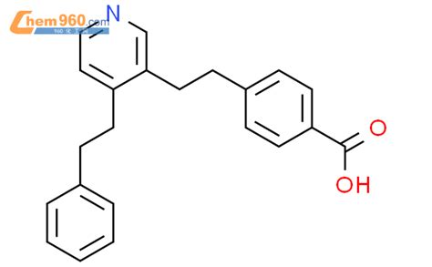 186796 81 6 Benzoic Acid 4 [2 [4 2 Phenylethyl 3 Pyridinyl]ethyl] 化学式、结构式、分子式、mol 960化工网