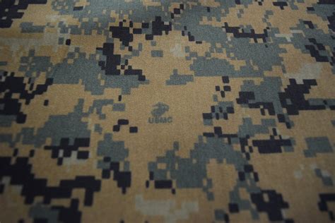 Marpat Woodlands Digital Military Camouflage Fabric Usmc Logo