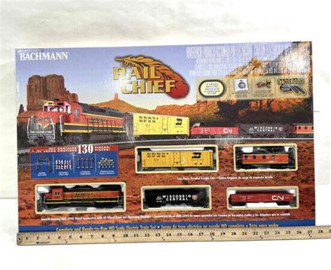 HO BACHMANN RAIL CHIEF TRAIN SET BNSF LOCO CARS NO ORIGINAL BOX