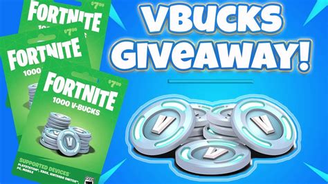 Fortnite Vbuck Giveaway Youtube