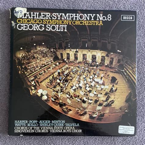 SET 534 5 ED1 Mahler Symphony No 8 Georg Solti 2xLP NEAR MINT Decca