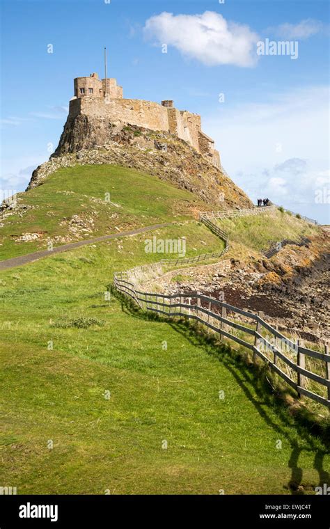 Lindisfarne Castle Holy Island Northumberland England UK Stock