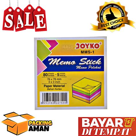 Jual Bisa Cod Promo Pcs Memo Stick Sticky Note Kertas Memo