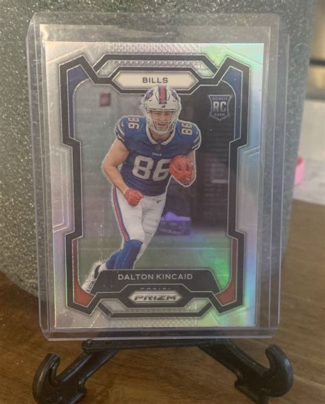 2023 Panini Prizm Football DALTON KINCAID RC SILVER Prizm 308 Buffalo