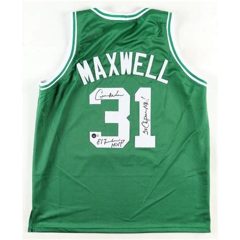 Cedric Maxwell Signed Jersey Inscribed "81 Finals MVP" & "2x NBA Champ ...