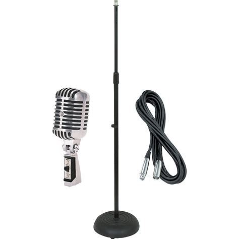 Shure 55sh Dynamic Mic With Cable And Stand Woodwind And Brasswind