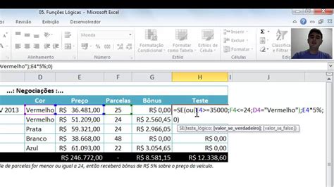 Excel Avançado Aula 15 Funções Lógicas Youtube