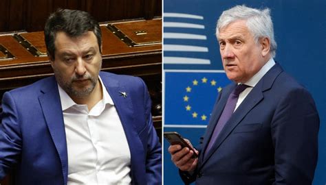 Scontro Lega Forza Italia Tensione Altissima Tra Tajani E Salvini Dopo