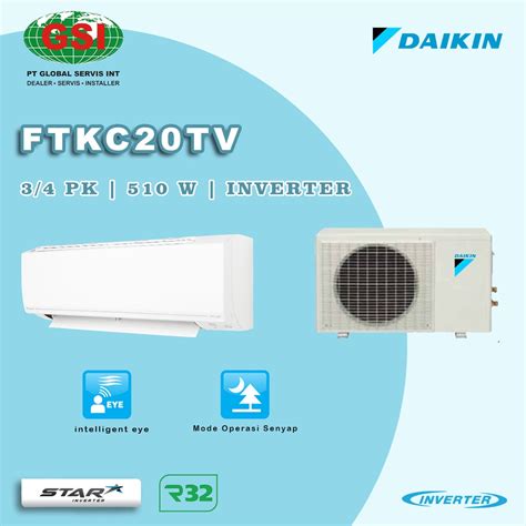 Jual Ac Daikin Ftkc Star Inverter Pk Unit Only Shopee Indonesia