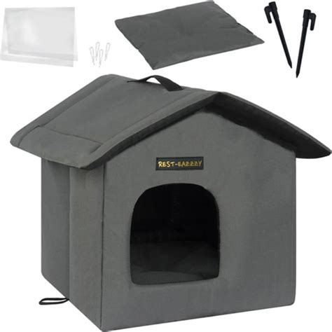 Katten Huis Voor Buiten Waterdicht Kattenhok Kattenmand Incl