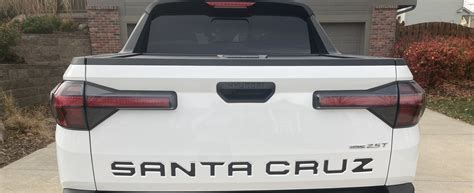 Finished Vinyl Lettering On The Tailgate Hyundai Santa Cruz Forum