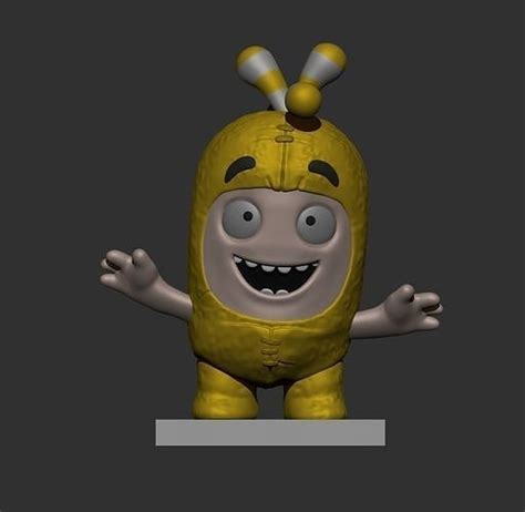 Oddbods-Bubbles- cartoon character 3D model 3D printable | CGTrader